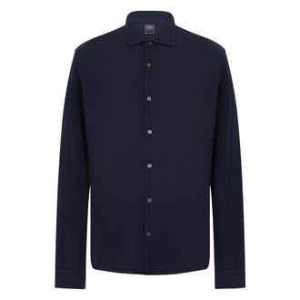 Fedeli Casual Shirts, male, Blue, Size: 5XL Long-sleeve Shirt