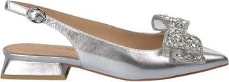 Alma En Pena Platte schoen met strik - Dames - Ballerinas - Grijs - 39 EU - Leer - Schoenen