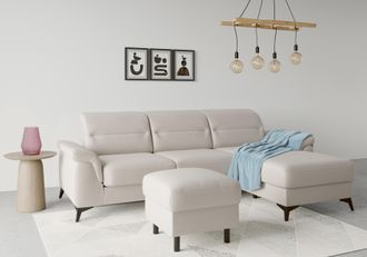 Sit&more Ecksofa »Sinatra L-Form« mit Recamiere, optional mit Kopfteilverstellung und Armteilfunktion