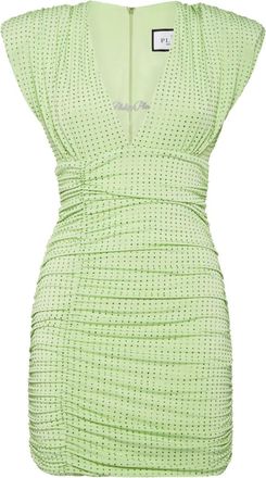 Philipp Plein Abito corto drappeggiato - Verde