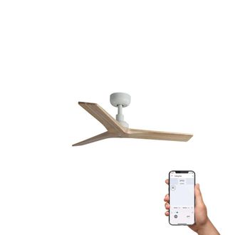 Faro Barcelona Ventilador sin luz madera de pino pino 92.5x92.5x24 cm