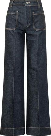 Victoria Beckham Alina Stretch Jean - Dames - Loose Fit Jeans - Blauw - W28 - Katoen - Jeans