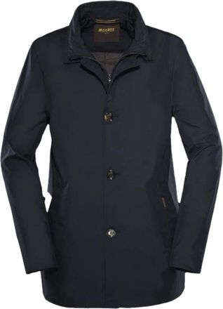 Moorer Single-Breasted Coats - Heren - Mantel - Blauw - 2XL - Jassen