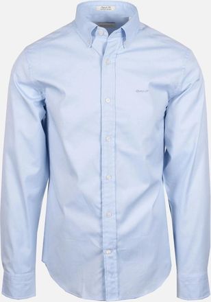GANT Mens Gant Reg Pinpoint Oxford Shirt Light Blue - Size: 40
