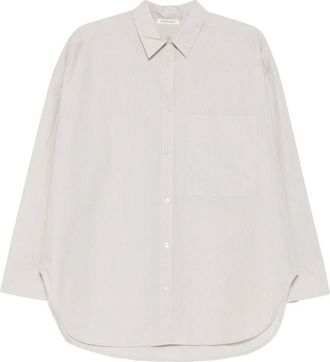 By Malene Birger Katoenen tailoring met zak - Beige
