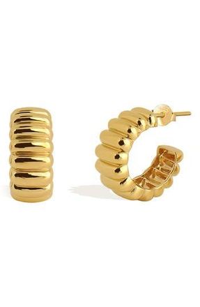 Gabi Rielle Coiled Huggie Hoop Earrings in Gold at Nordstrom Rack