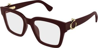 Cartier Glasses, unisex, Purple, Size: 53 MM Ct0640O Optical Frame