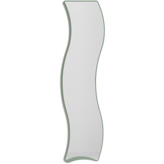 HERDASA Herdasa Espejo De Pared Curvas, 170x45, Colecci&oacute;n Looker, En Mdf Chapado En Haya Y Lacado. Verde