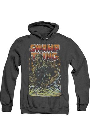 Gildan Justice League of America Swamp Thing Adult Heather Hoodie / Hooded Sweatshirt