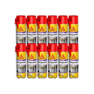 Sika Sika - Juego De 12 Espumas De Poliuretano Boom 151 Multiposition - 500 Ml