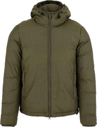 Aspesi Jas met ritssluiting en capuchon - Heren - Winterjassen - Groen - 2XL - Jassen