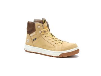 CAT Streamline Court Mid CT Mens Shoes Taffy Suede : 7.5 D - Medium, Leather