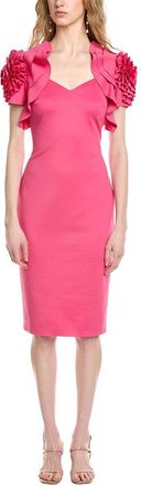 Badgley Mischka Rosette Dress