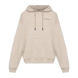 Off-white Hoodies, male, Beige, Size: 3XL Sweatshirt with Logo