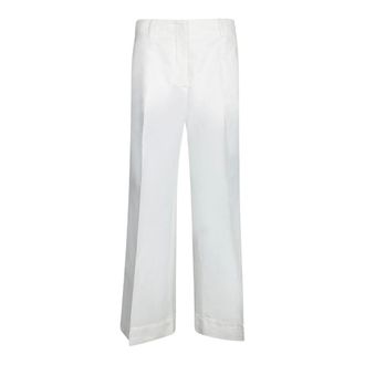 Incotex Broeken, Dames, Wit, M, Stijlvolle Broeken