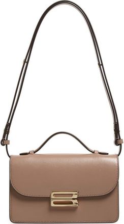 Victoria Beckham Small Dorian Leather Shoulder Bag in Dove Grey at Nordstrom