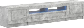 vidaXL Cabinet De Tv Led De 5 Piezas Gris Hormig&oacute;n Vidaxl