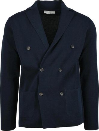 FILIPPO DE LAURENTIIS Heren, Jassen, Blauw, Maat: 2XL Katoen