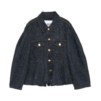 Ganni Denim Jacket - female - Ganni - Denim Jackets - Blue - S - Jackets