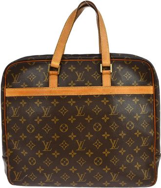 Louis Vuitton Porte-Documents Pegase Bag Monogram Canvas Brown Canvas Briefcase Bag (Pre-Owned)