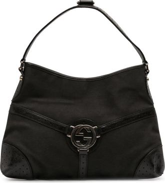 Gucci Pre-owned Gucci Canvas Reins Shoulder Bag 114879 00214