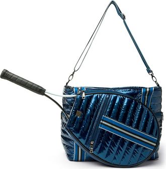 Think Royln Love All Tennis Bag in Glossy Navy Patent at Nordstrom