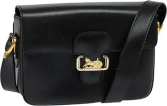 Celine Pre-owned Leather celine-bags - Dames - Vintage Schoudertas - Zwart - ONE Size - Leer - Vintage