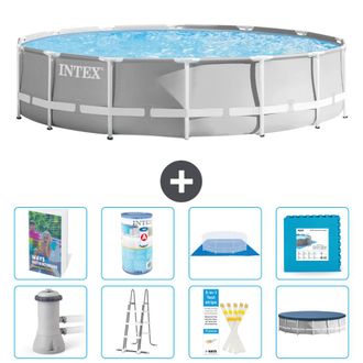 Intex Piscina Prism Frame Redonda - 427x107 Cm - 9-piezas S602