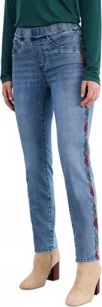 FDJ Pull-On Pencil Ankle Denim In Medium Wash