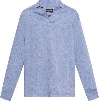 Giorgio Armani Camicia in lino - Blu