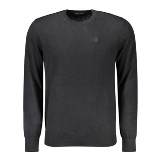 North Sails Round-neck Knitwear, male, Black, Size: 2XL Long Sleeve Sweater