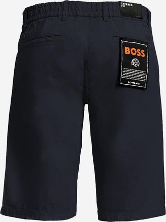 HUGO BOSS Mens Stretch Cotton Pants Navy Short