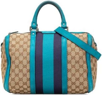 Gucci Pre-owned Handbags, female, Beige, Size: ONE SIZE Pre-owned Canvas gucci-bags