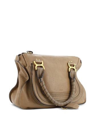 Chloé Marcie Leather Medium satchel - Marrone