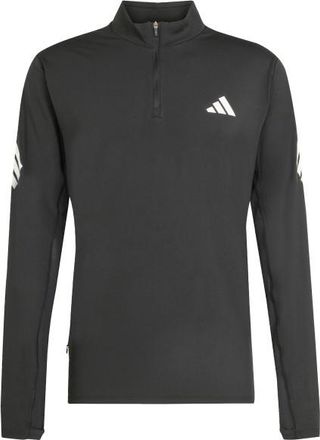 adidas AD365 Running Iconic Half Zip Laufshirt f&uuml;r Herren | grau