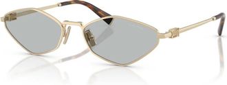 Miu Miu Mod. 56Zs Zvn 50K Zonnebril - Dames - Zonnebrillen - Geel - 56 MM - Accessoires