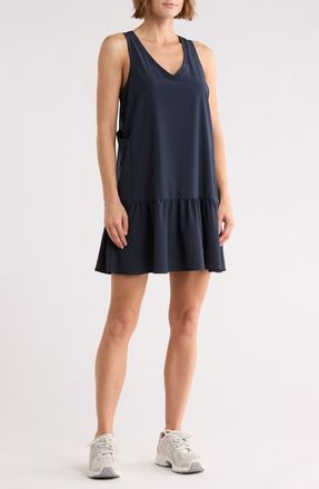 Zella Solstice Sleeveless Tiered Minidress in Navy Sapphire at Nordstrom Rack, Size X-Small