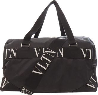 Valentino Black Nylon Boston Bag (Pre-Owned)