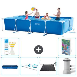 Intex Piscina Con Estructura Rectangular - 450x220x84 Cm - 7-piezas S67