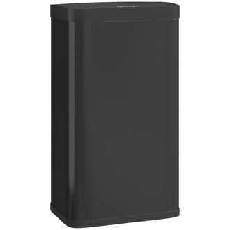 HOMCOM Cubo de basura 38x25.5x67.5 cm negro