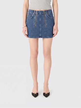 Marine Serre Gonna mini in denim con stampa monogram