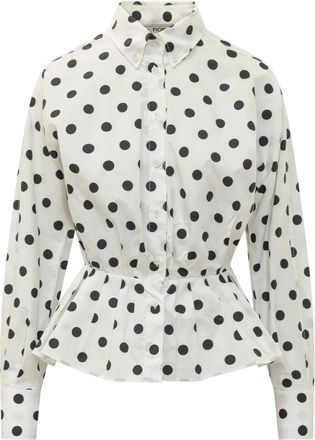 Fiorucci Dames, Blouses & Shirts, Wit, Maat: 2XS Leer