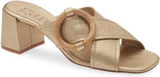 Pedro Garcia Uxia Slide Sandal in Nugget Petitgrain-Oak at Nordstrom, Size 10.5Us