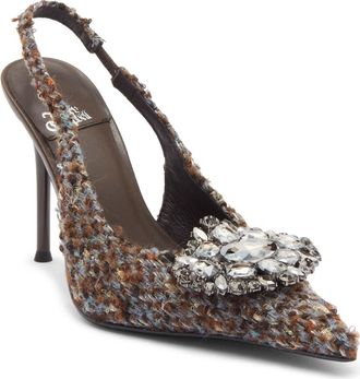 Jeffrey Campbell Regards Slingback Pump in Grey Multi Tweed at Nordstrom, Size 7.5