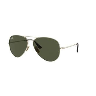 Ray-Ban Titanium Aviator Bril - unisex - Zonnebrillen - Geel - 62 MM - Accessoires