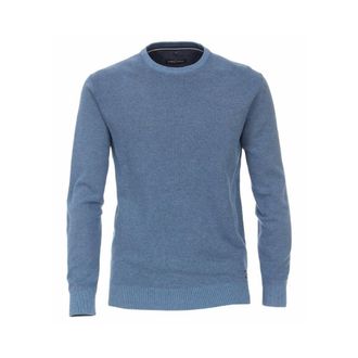 Casamoda Veelzijdige Heren V-hals Pullover - Heren - Truien - Blauw - Maat: 3XL Katoen