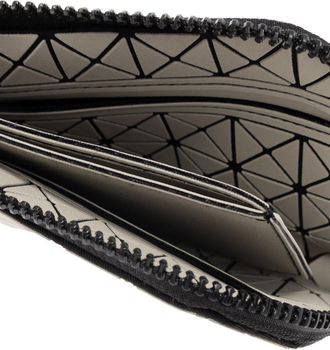 Bao Bao Issey Miyake Wallet With Geometric Pattern, Unisex, Grey