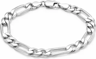 Argento Vivo Mens Figaro Chain Bracelet in Silver at Nordstrom