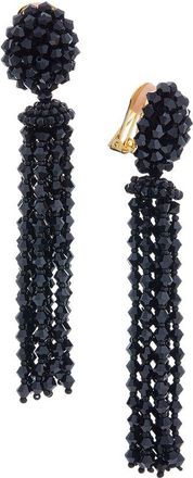 Oscar De La Renta Long Tassel Earrings