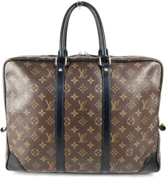 Louis Vuitton Tweedehands Canvas Louis Vuitton tassen - Dames - Vintage Handtas - Bruin - ONE Size - Vintage